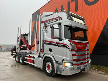 Camión forestal, Camión grúa para transporte de madera Scania R 650 6x4 LOGLIFT F96S79 / RETARDER / LOADMASTER: foto 5