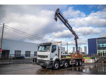 Camión caja abierta RENAULT Premium Lander