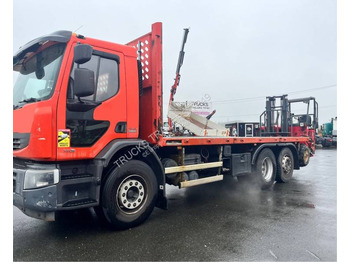 Camión caja abierta, Carretilla elevadora transportable Renault Premium Lander 380.26 DXI: foto 2