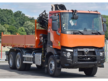 Camión grúa, Camión volquete Renault K 430 * HIAB 144 B-3 HIDUO + FUNK / 6x4: foto 3