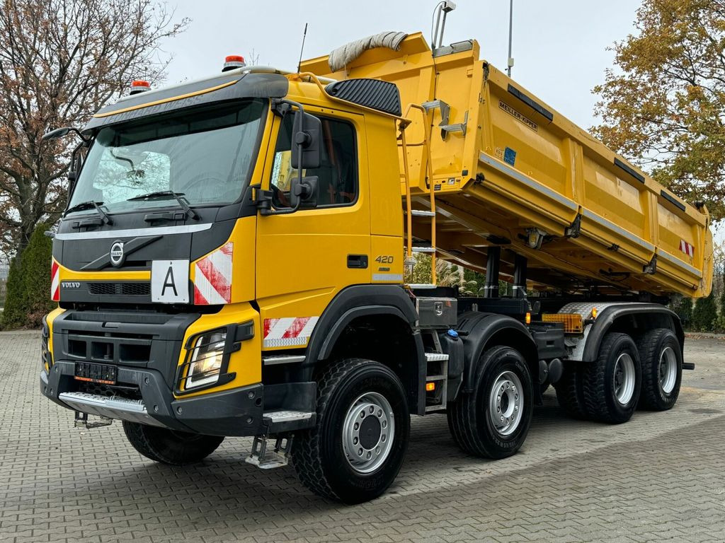 Camión volquete Volvo FMX420 8x6 Dreiseitenkipper Bordmatik MEILLER: foto 8