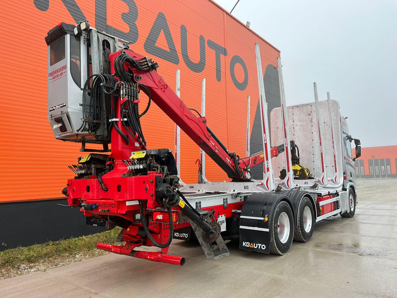 Camión forestal, Camión grúa para transporte de madera Scania R 650 6x4 LOGLIFT F96S79 / RETARDER / LOADMASTER: foto 7