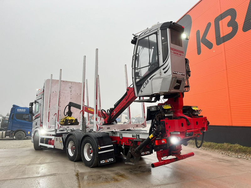 Camión forestal, Camión grúa para transporte de madera Scania R 650 6x4 LOGLIFT F96S79 / RETARDER / LOADMASTER: foto 9