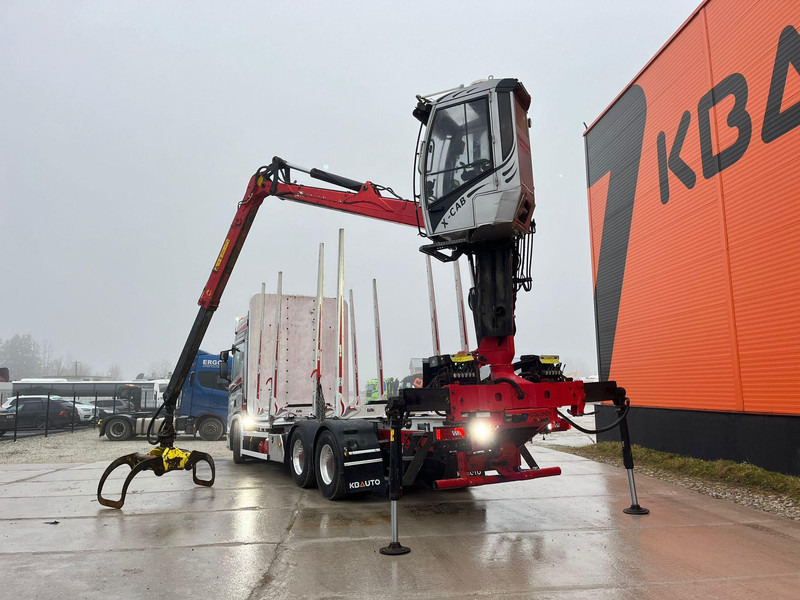 Camión forestal, Camión grúa para transporte de madera Scania R 650 6x4 LOGLIFT F96S79 / RETARDER / LOADMASTER: foto 11