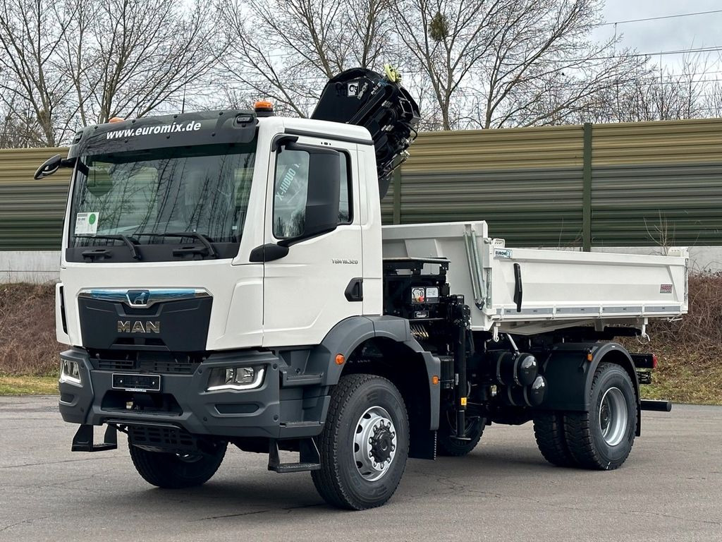 Camión volquete, Camión grúa nuevo MAN TGM 18.320 4x4 Euro6e Hiab X-HiDuo 138DS-3: foto 13