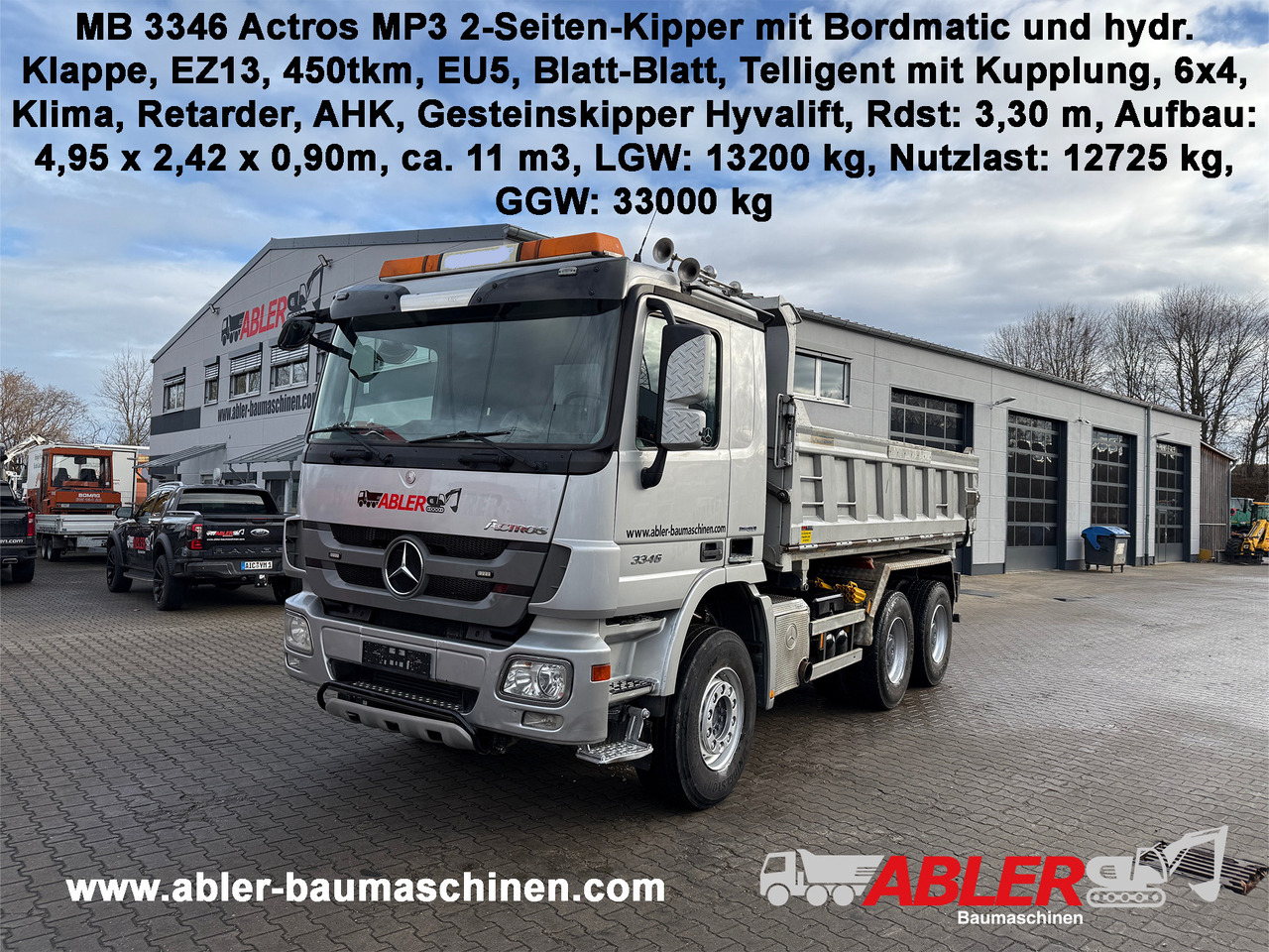 Camión volquete Mercedes-Benz 3346 Actros MP3 2-Seiten Kipper Bordmatic Klima Retarder: foto 20