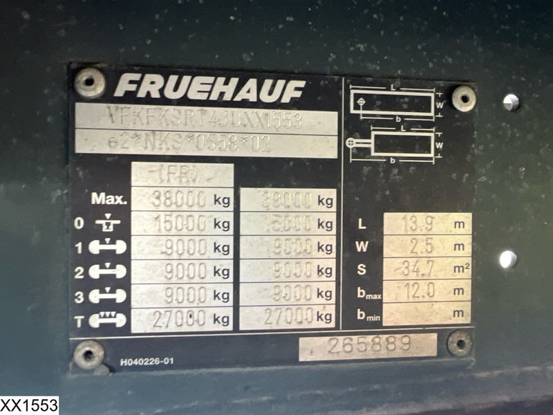 Semirremolque lona Fruehauf Tautliner: foto 10