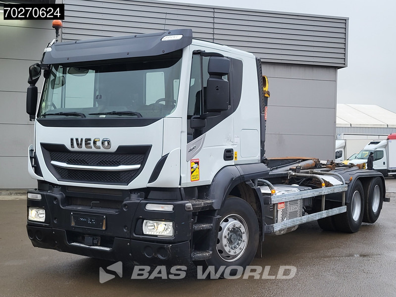 Camión multibasculante Iveco Stralis 460 6X2 20tons Marrel hooklift Lift Axle ACC Euro 6: foto 11