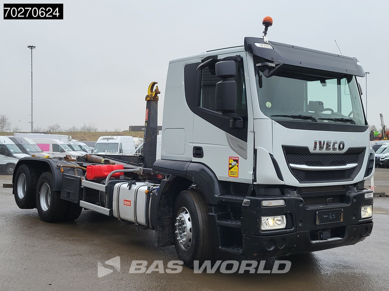 Camión multibasculante Iveco Stralis 460 6X2 20tons Marrel hooklift Lift Axle ACC Euro 6: foto 13