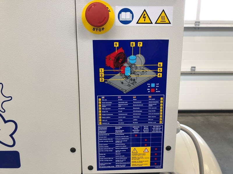 Compresor de aire nuevo Fiac New Silver 7.5 / 300 Silent 5.5 kW 720 L / min  10 Bar Elektrische schroefcompressor met ketel: foto 11