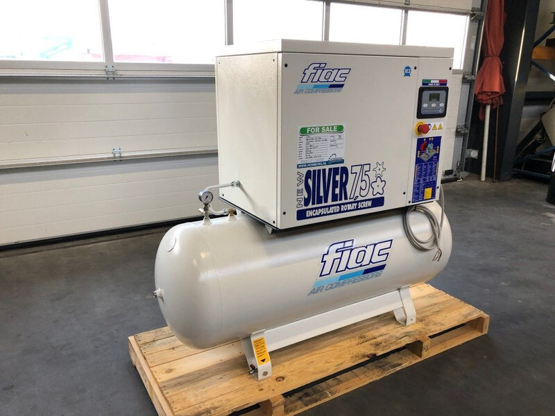 Compresor de aire nuevo Fiac New Silver 7.5 / 300 Silent 5.5 kW 720 L / min  10 Bar Elektrische schroefcompressor met ketel: foto 7