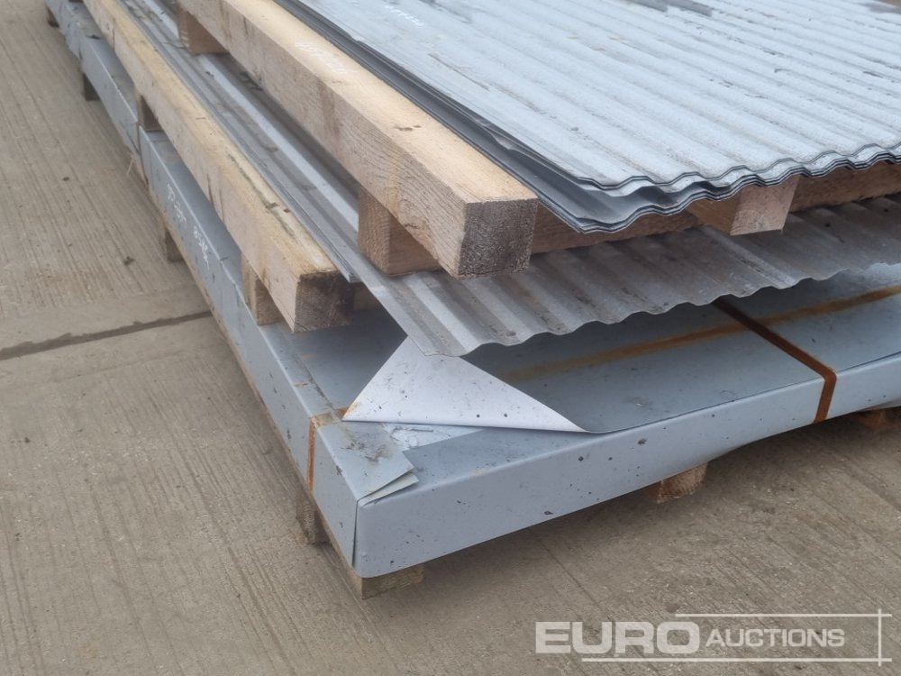 Equipo de construcción Corrugated Roofing Sheets (2 Pallets of), 4' x 10' Metal Sheets (1 Pallet of): foto 11