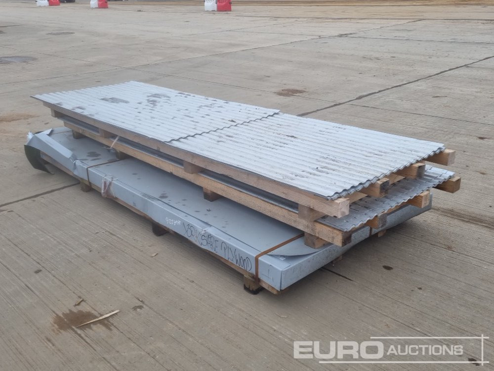 Equipo de construcción Corrugated Roofing Sheets (2 Pallets of), 4' x 10' Metal Sheets (1 Pallet of): foto 7