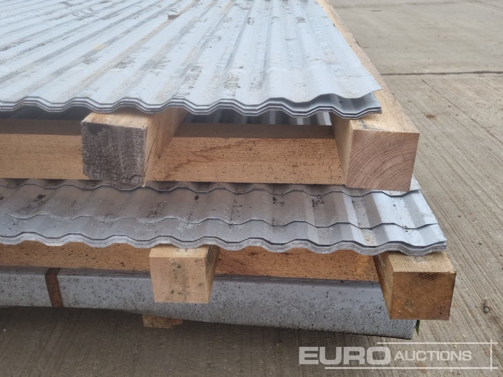 Equipo de construcción Corrugated Roofing Sheets (2 Pallets of), 4' x 10' Metal Sheets (1 Pallet of): foto 9