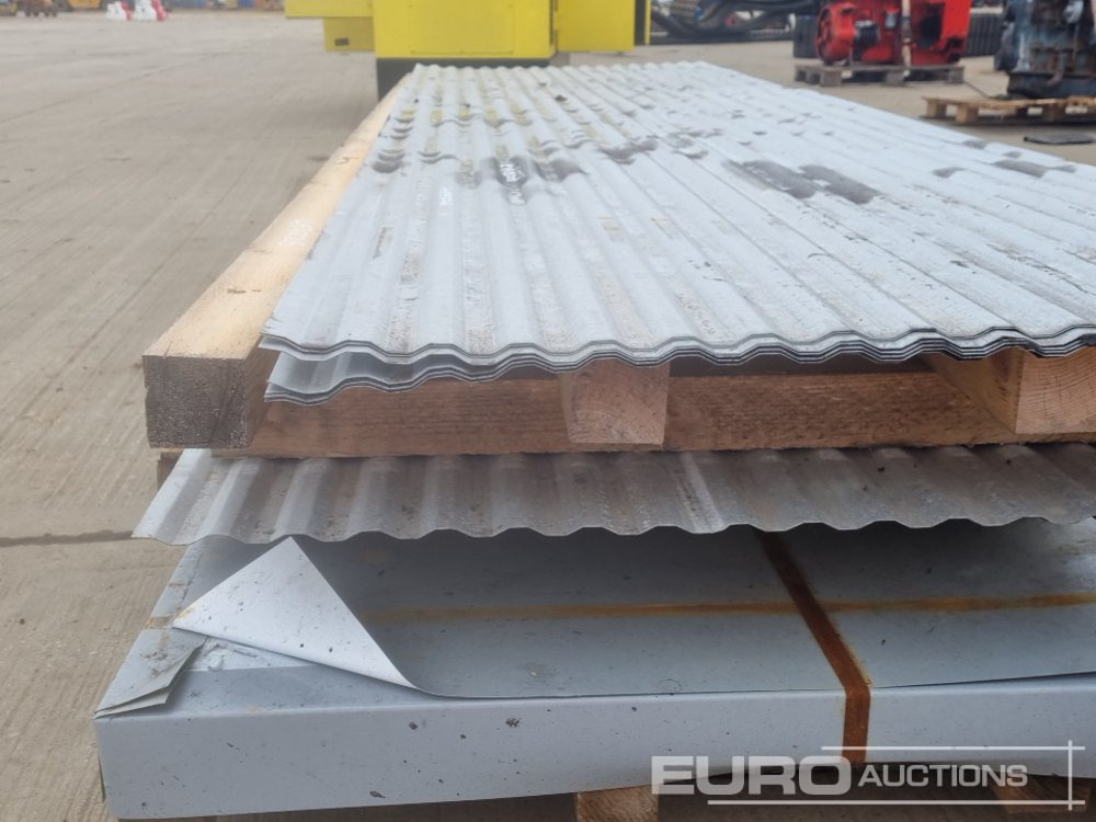 Equipo de construcción Corrugated Roofing Sheets (2 Pallets of), 4' x 10' Metal Sheets (1 Pallet of): foto 12